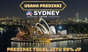 Prediksi Togel Sydney Lotto 3 November 2025